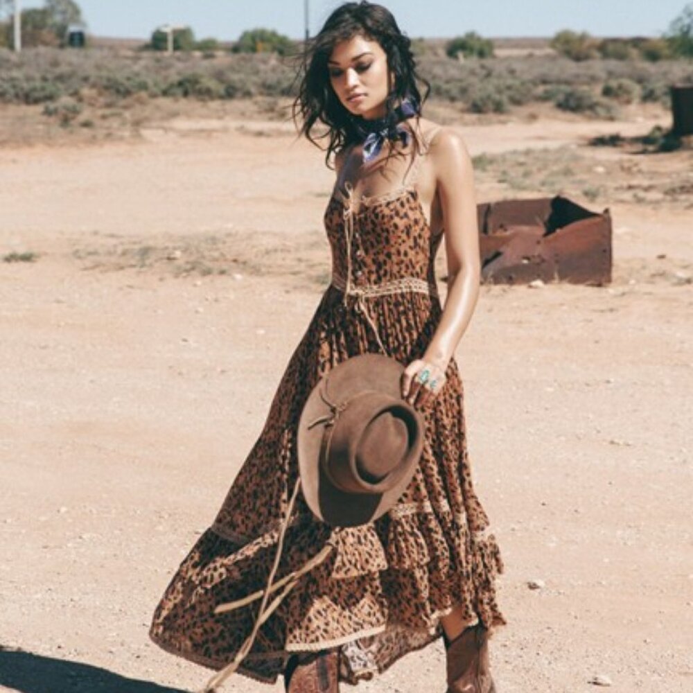Spell and the Gypsy Collective Saphari Strappy Dress NWOT L